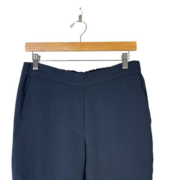 J. Crew Slim Fit Pull-On Pants Womens 8 Black Cropped Corpcore Career Clean Girl - Picture 3 of 7